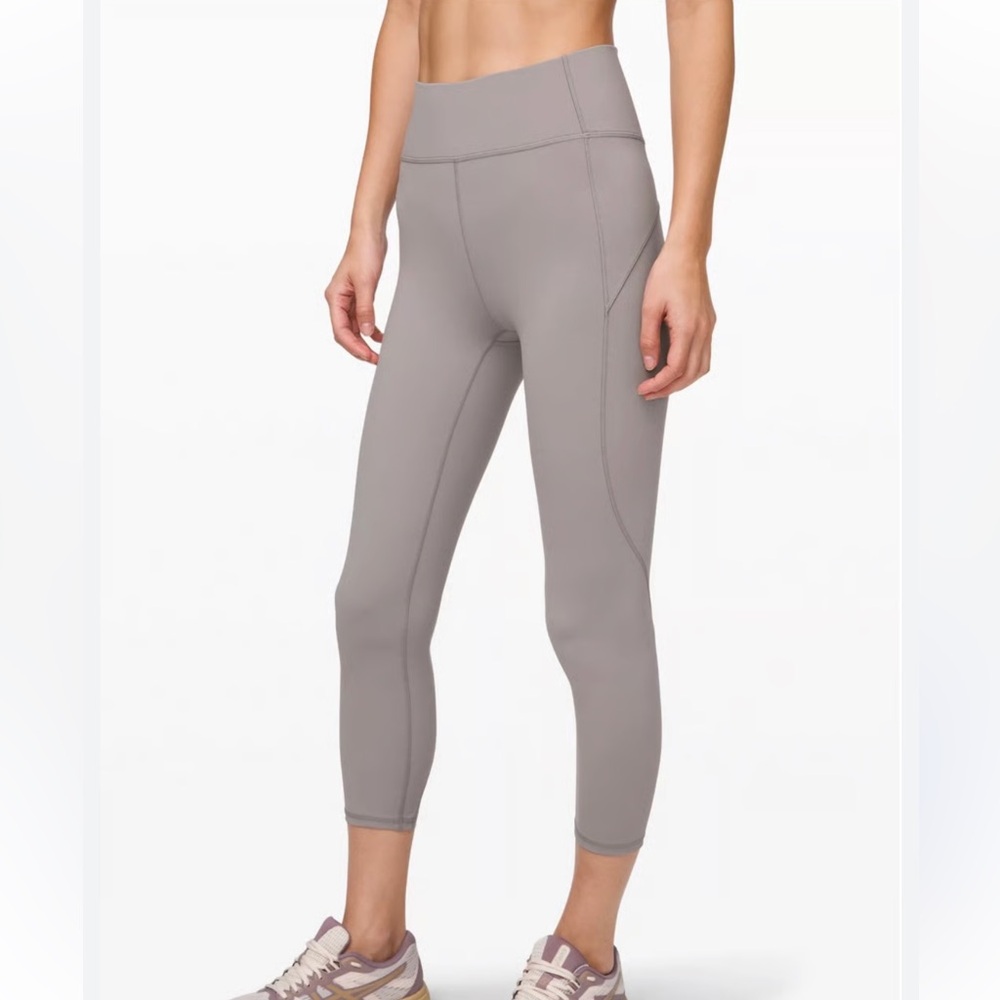lululemon athletica Gray High-Waisted Leggings
